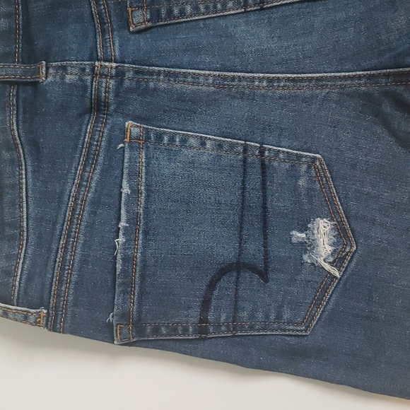 American Eagle high rise shortie jean shorts size 0 - Picture 14 of 14